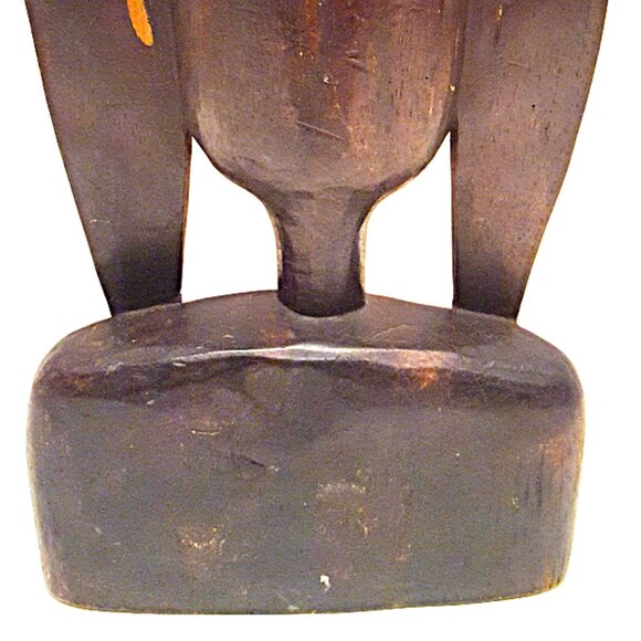 Vintage African Wood Statue, Collectible African Art, African Home Decor - Picture 15 of 15